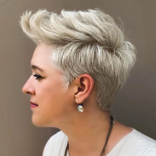 Pompadour Pixie with Thick Choppy Top