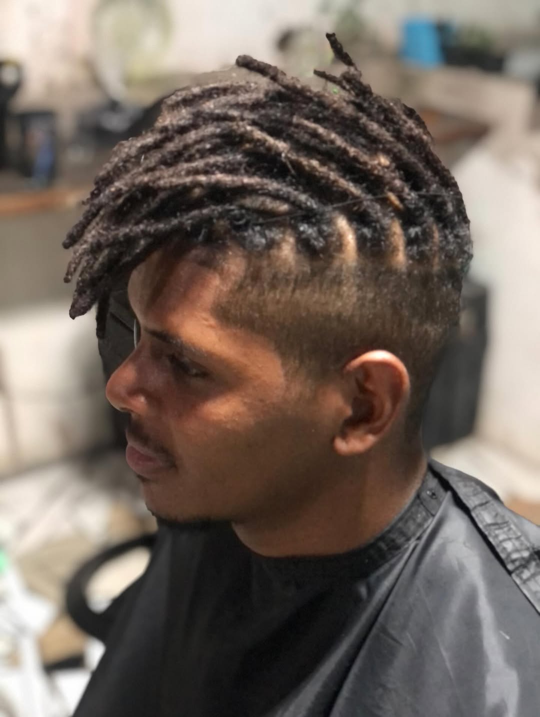 Male Dread Loc Style with Undercut