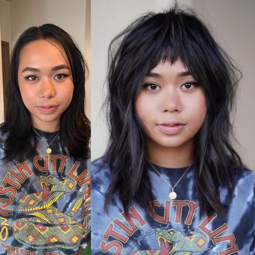 Cute Shag Haircut for Straight Hair Textured Long Shag Hairstyle