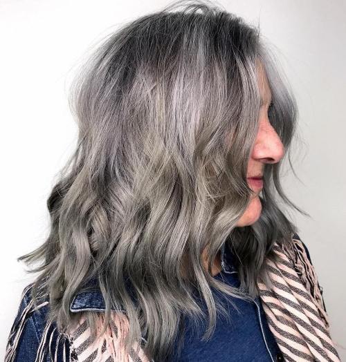 Ashy Cool Tones Silver Grey Beach Waves