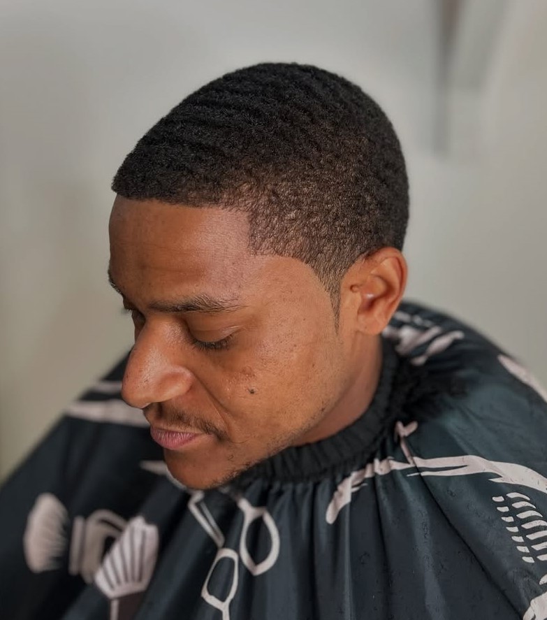 Taper Fade with Shadow Effect