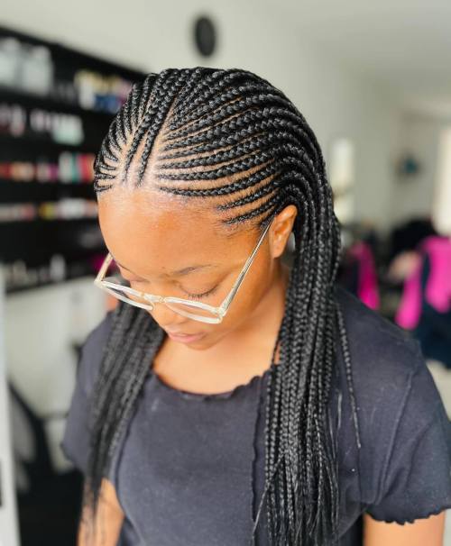 Half Up Black Fulani Braids