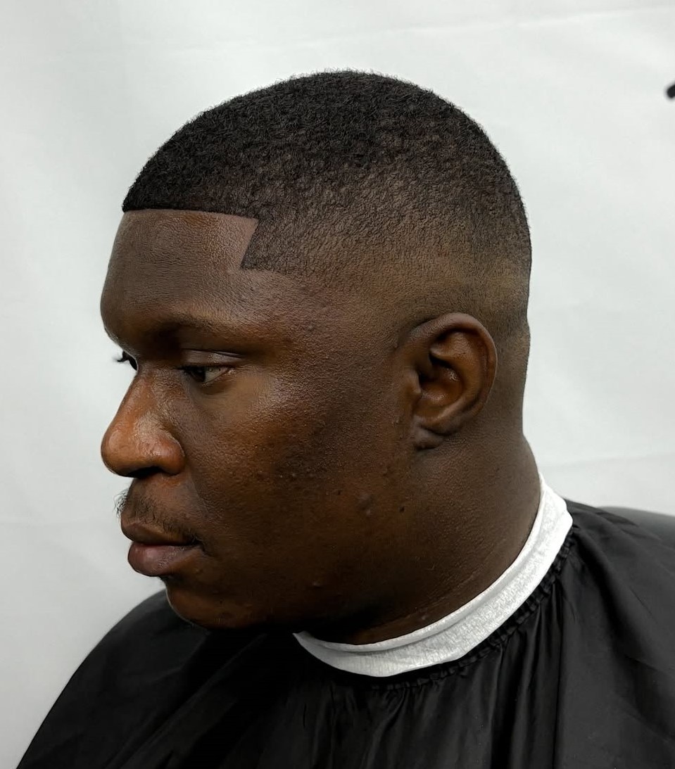Black Mid Fade Haircut