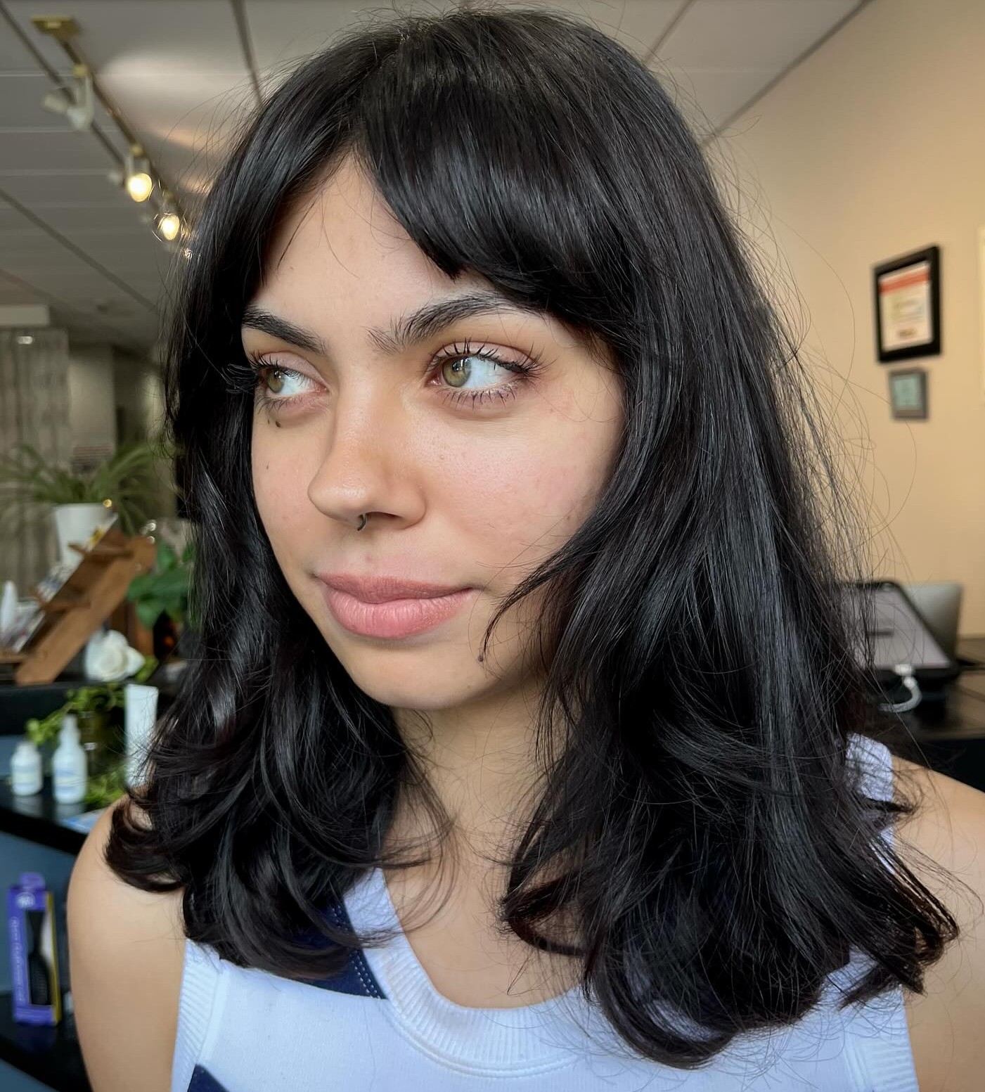 Feathered Curtain Bangs