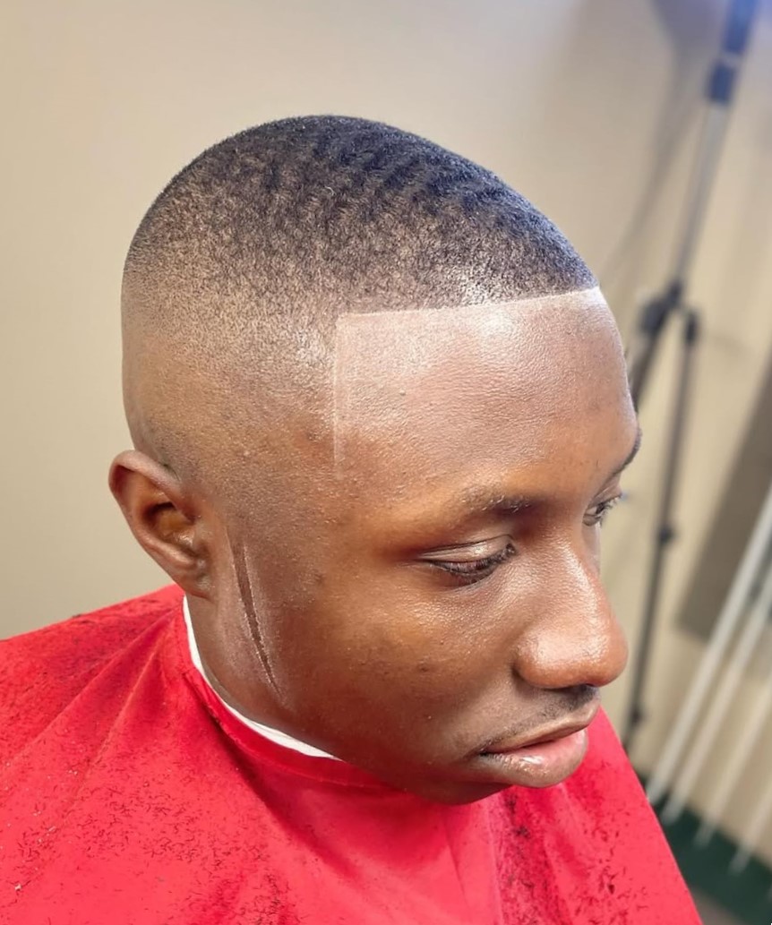 Half-Shaved Head Fade
