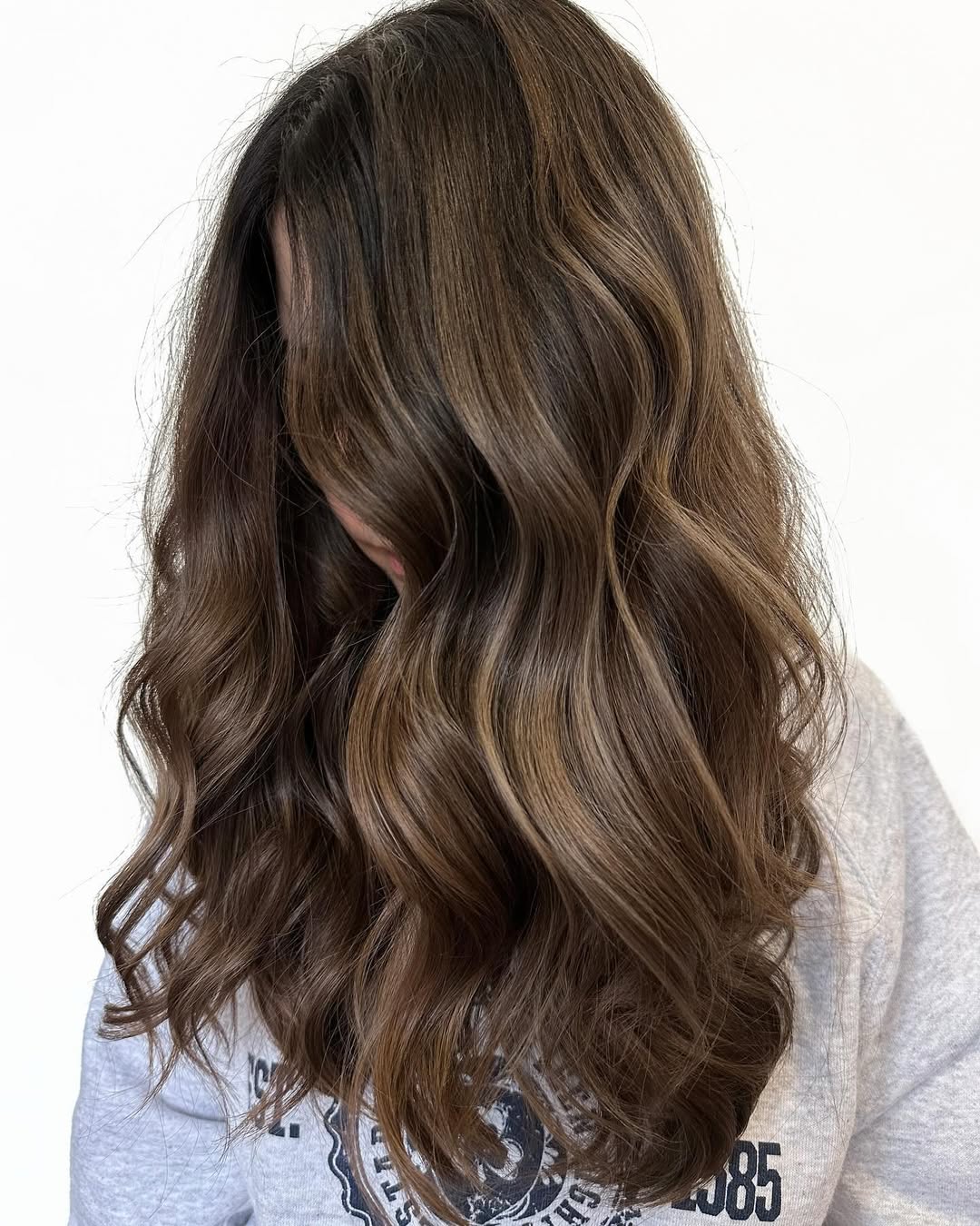 Dark Brown with Highlights for Fall