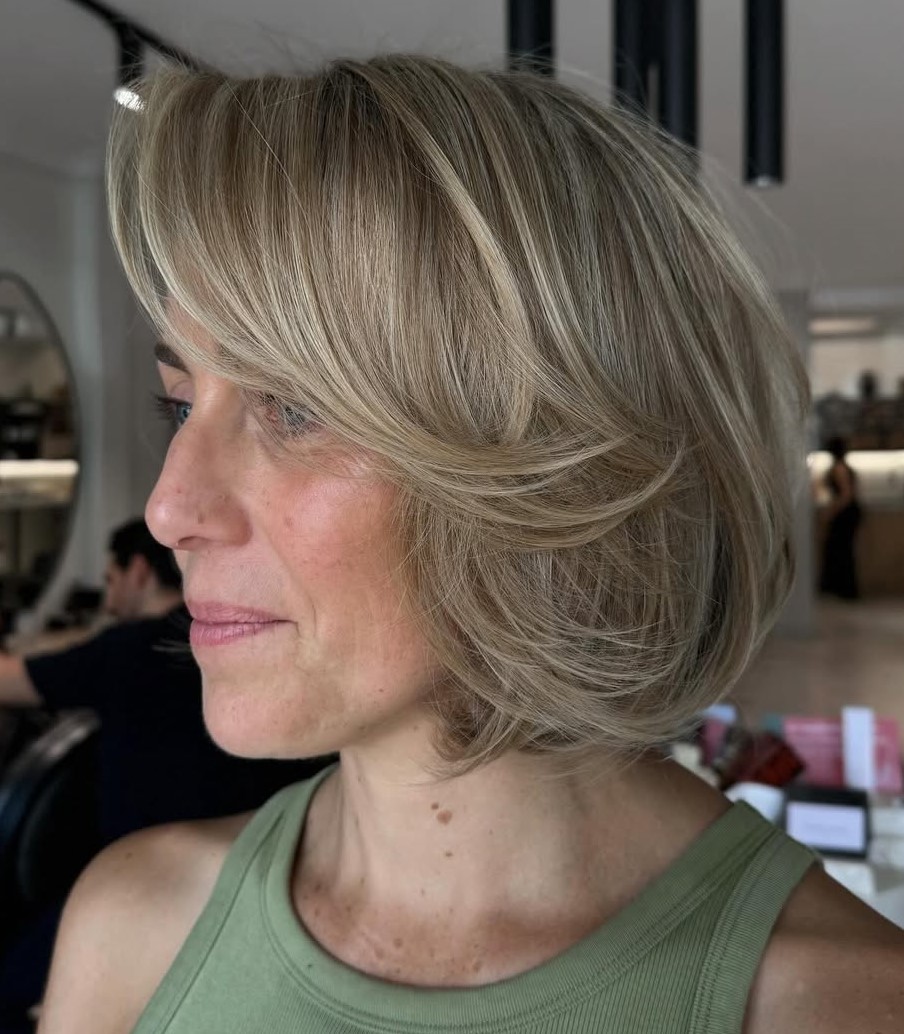 Laidback Layered Bob Haircut