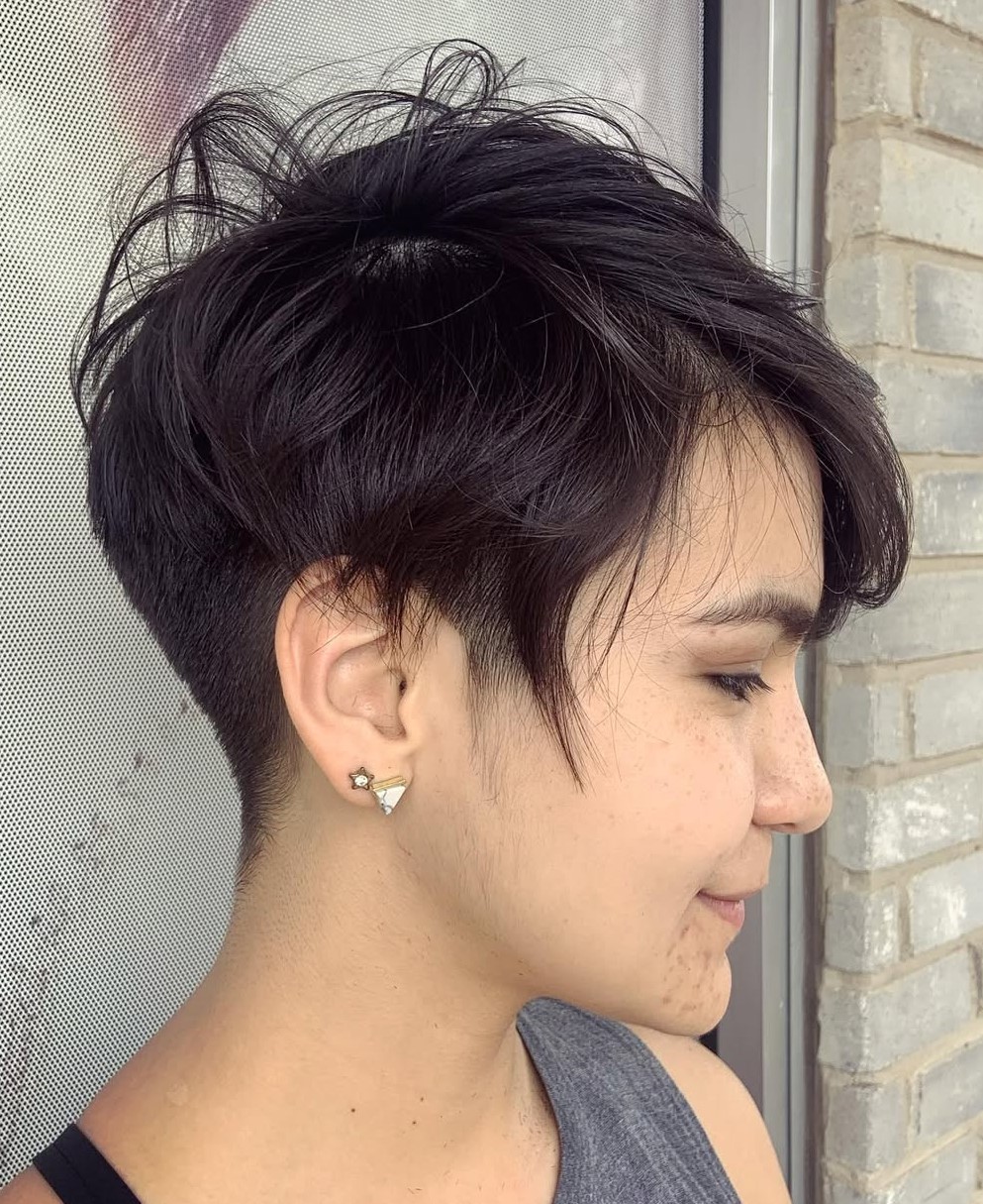 Short Layered Pixie with Undercut