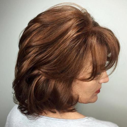 40+ Medium Hairstyle With Bangs