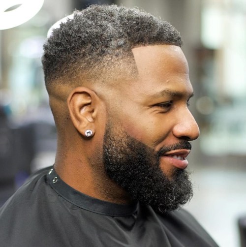 Blurred High Fade for Black Men