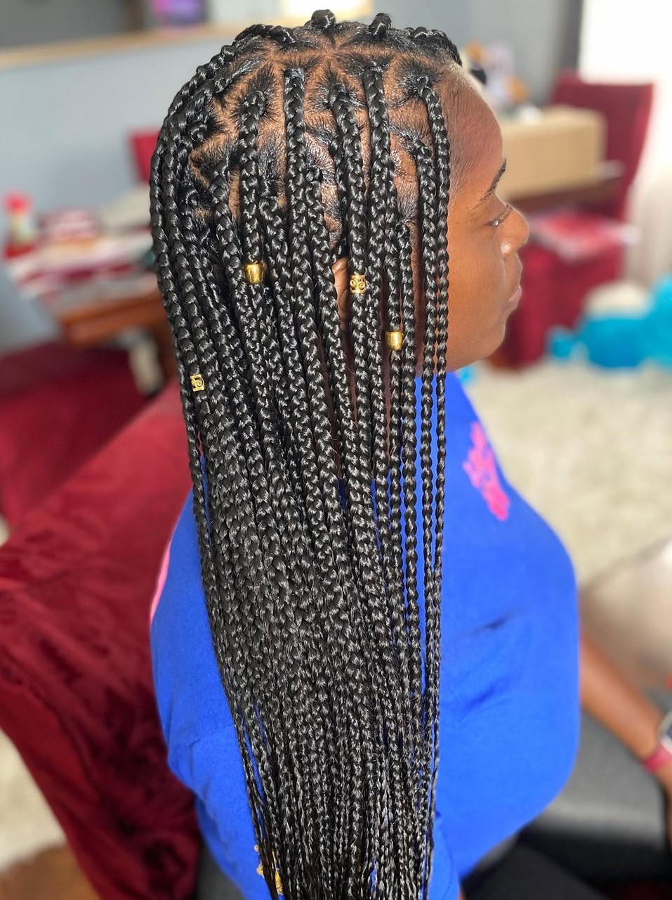 Braided Hairstyle with Cuffs