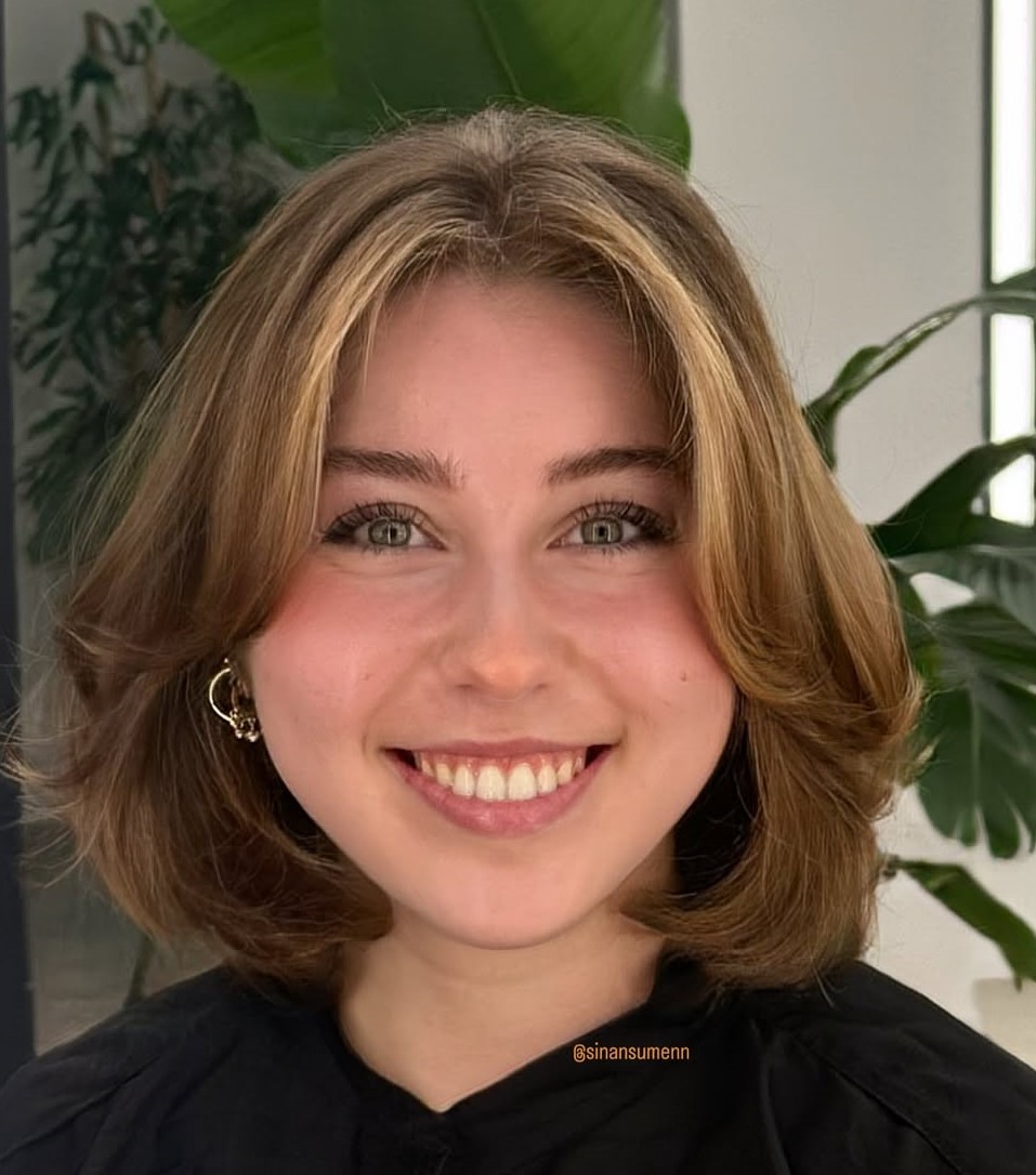 Medium Butterfly Hairstyle