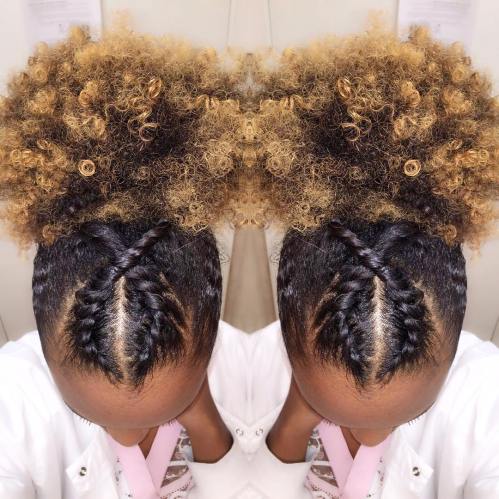 Twisted Afro Puff