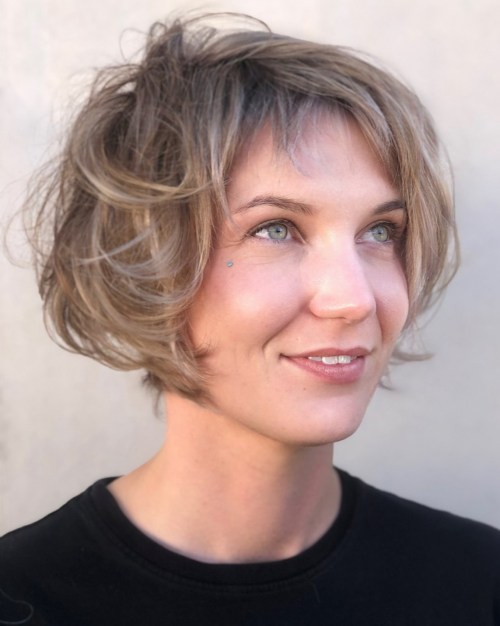 Short Messy Bob for Thin Hair