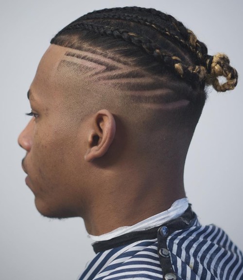 Undercut Man Bun on Natural Hair