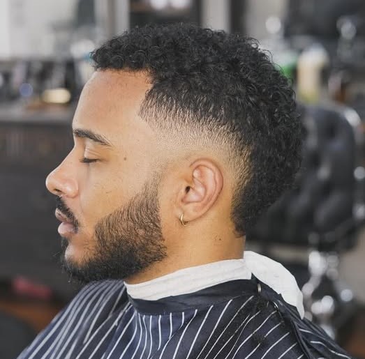 Fro Hawk with Burst Fade