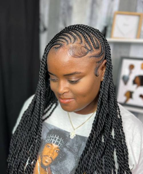 Asymmetric Cornrows and Black Twists