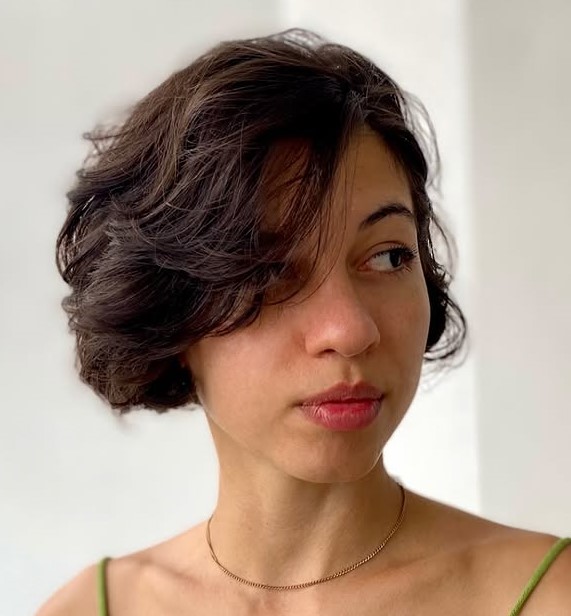 Bixie with Side-Swept Bangs