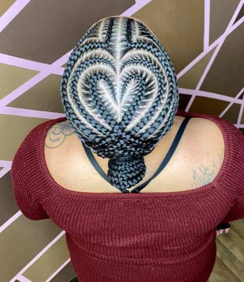 Romantic Geometric Scalp Braids