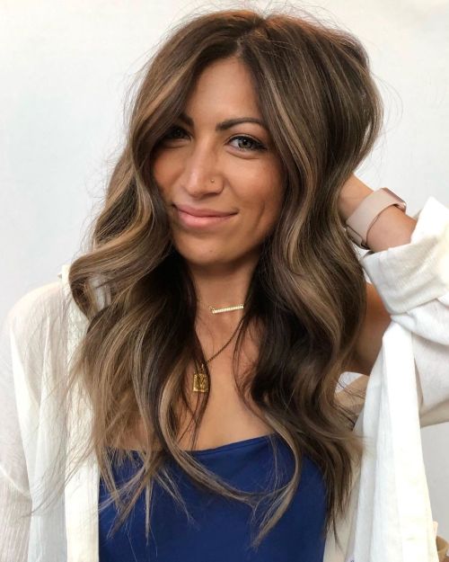 Medium Brown Hair Color for Hazel Eyes