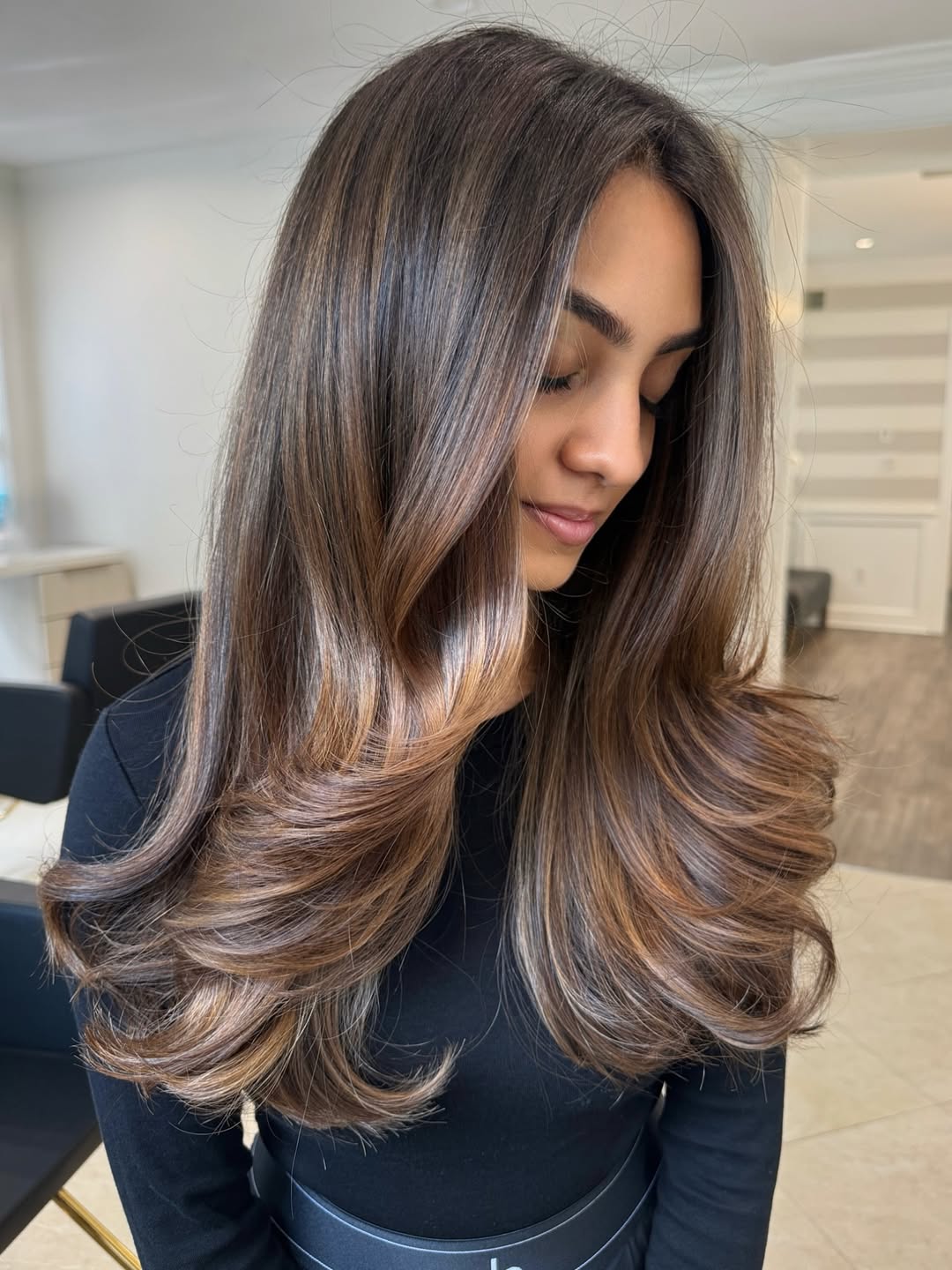 Fall Balayage Idea for Brunettes