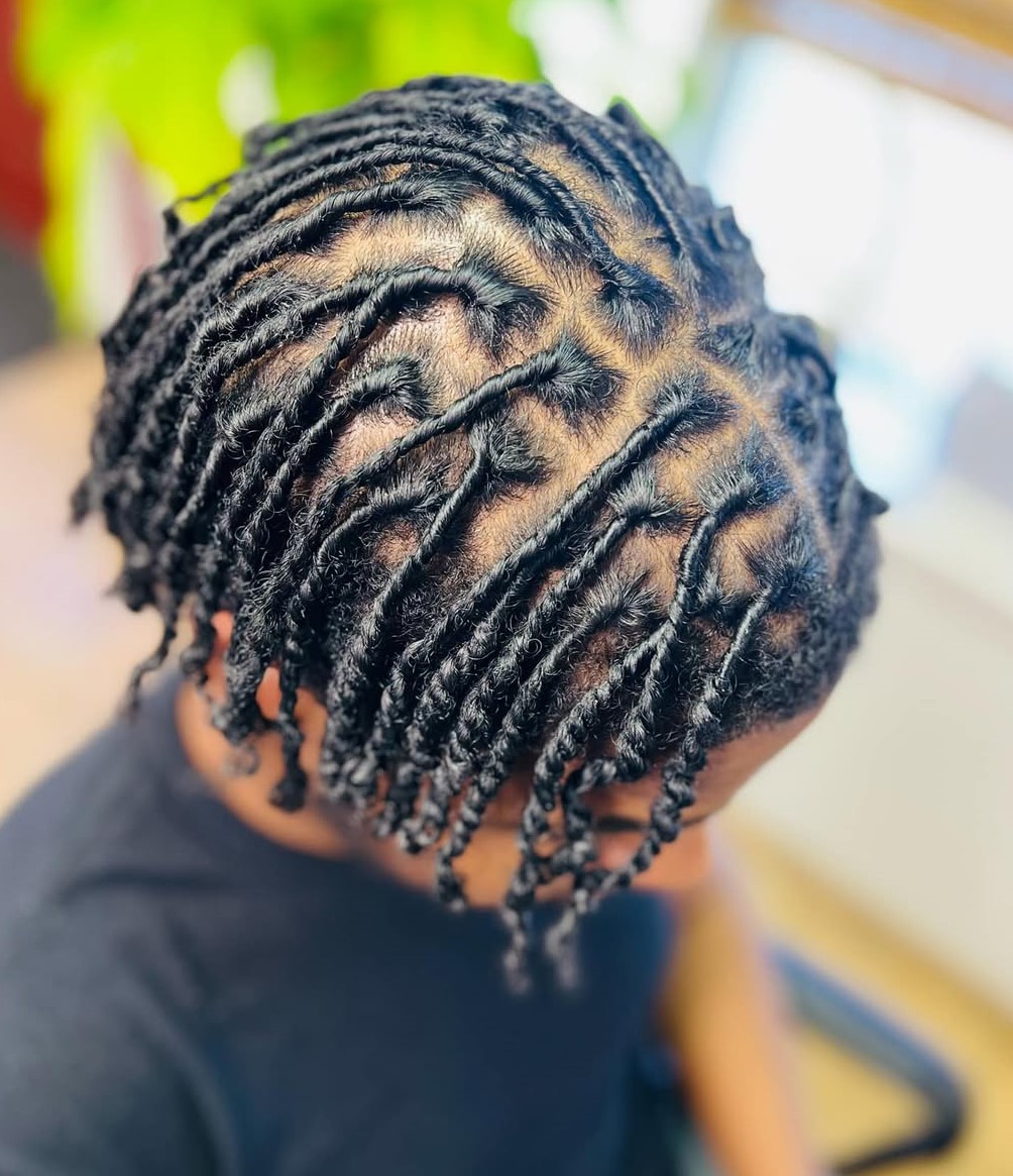 Medium Maintained Locs for Men