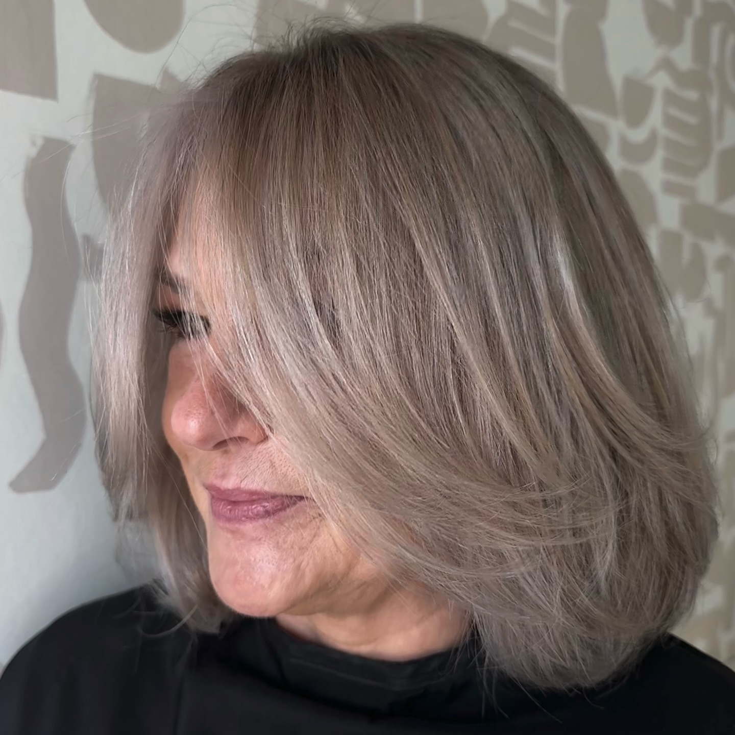 Layered Lob for Medium Fine Hair Over 50