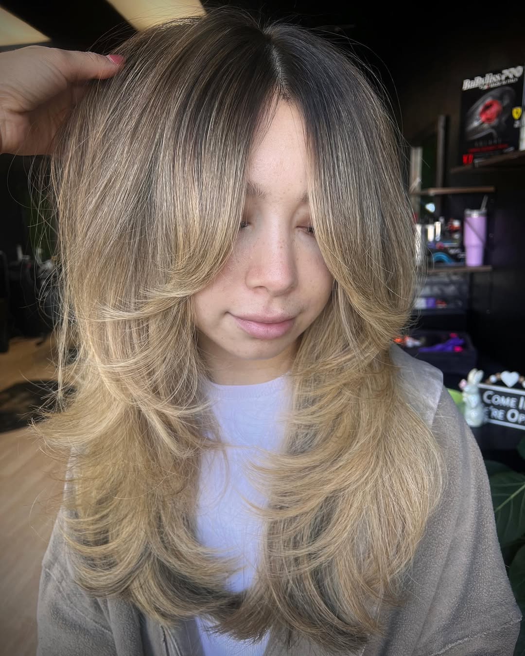 Muted Blonde with Shadow Root