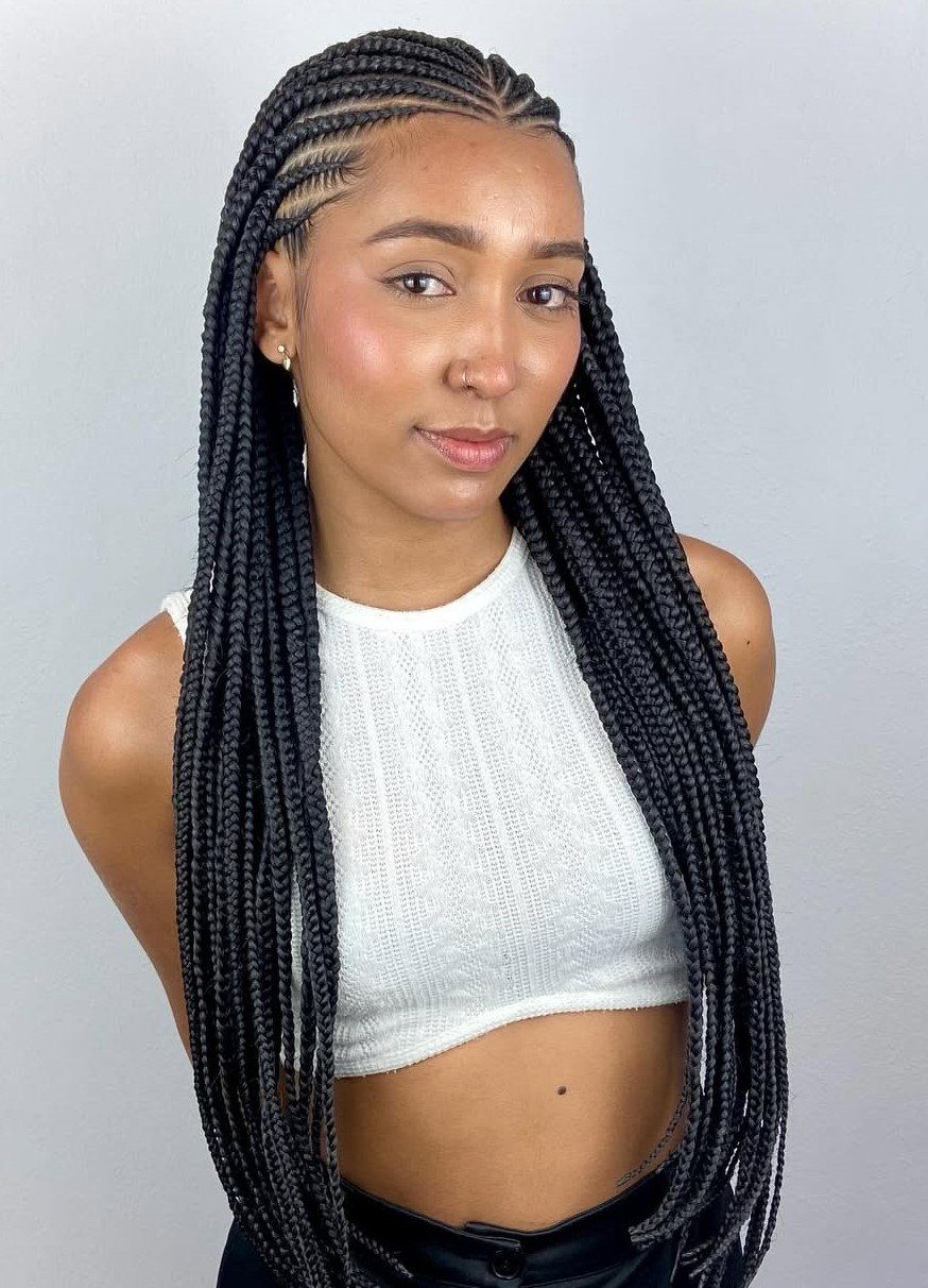 Long Black Braids