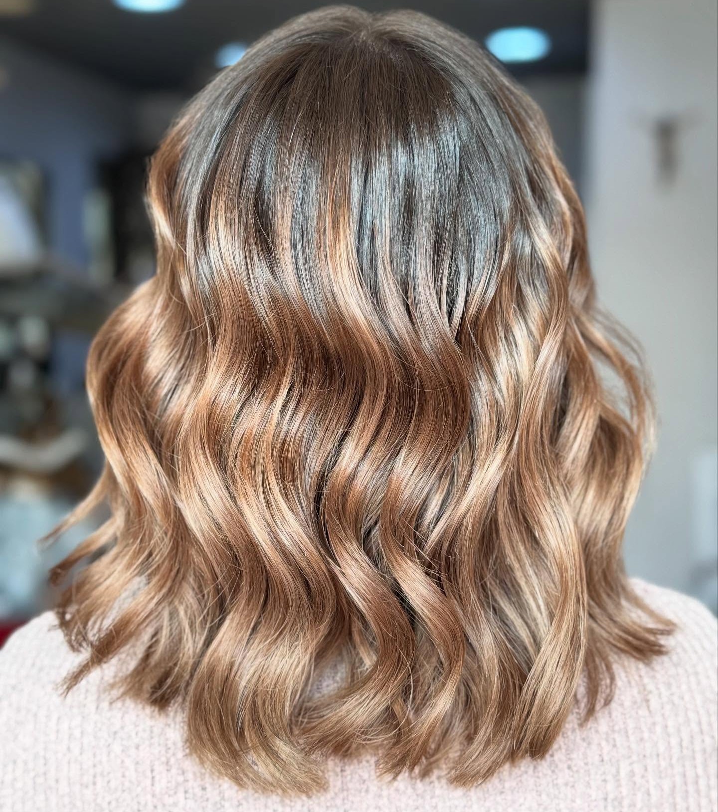 Natural-Looking Ombre Balayage