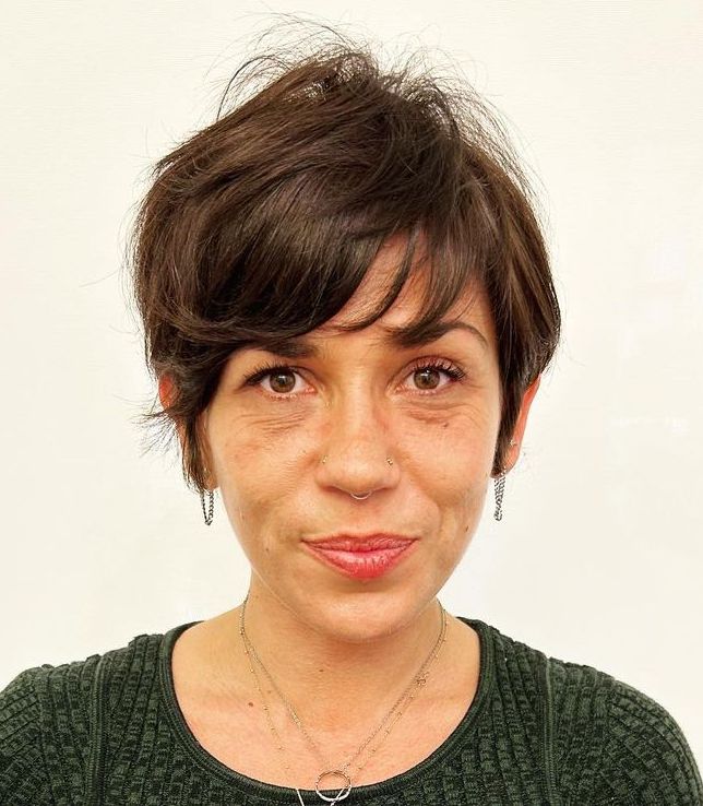 Transitional Long Pixie Style for Thin Hair