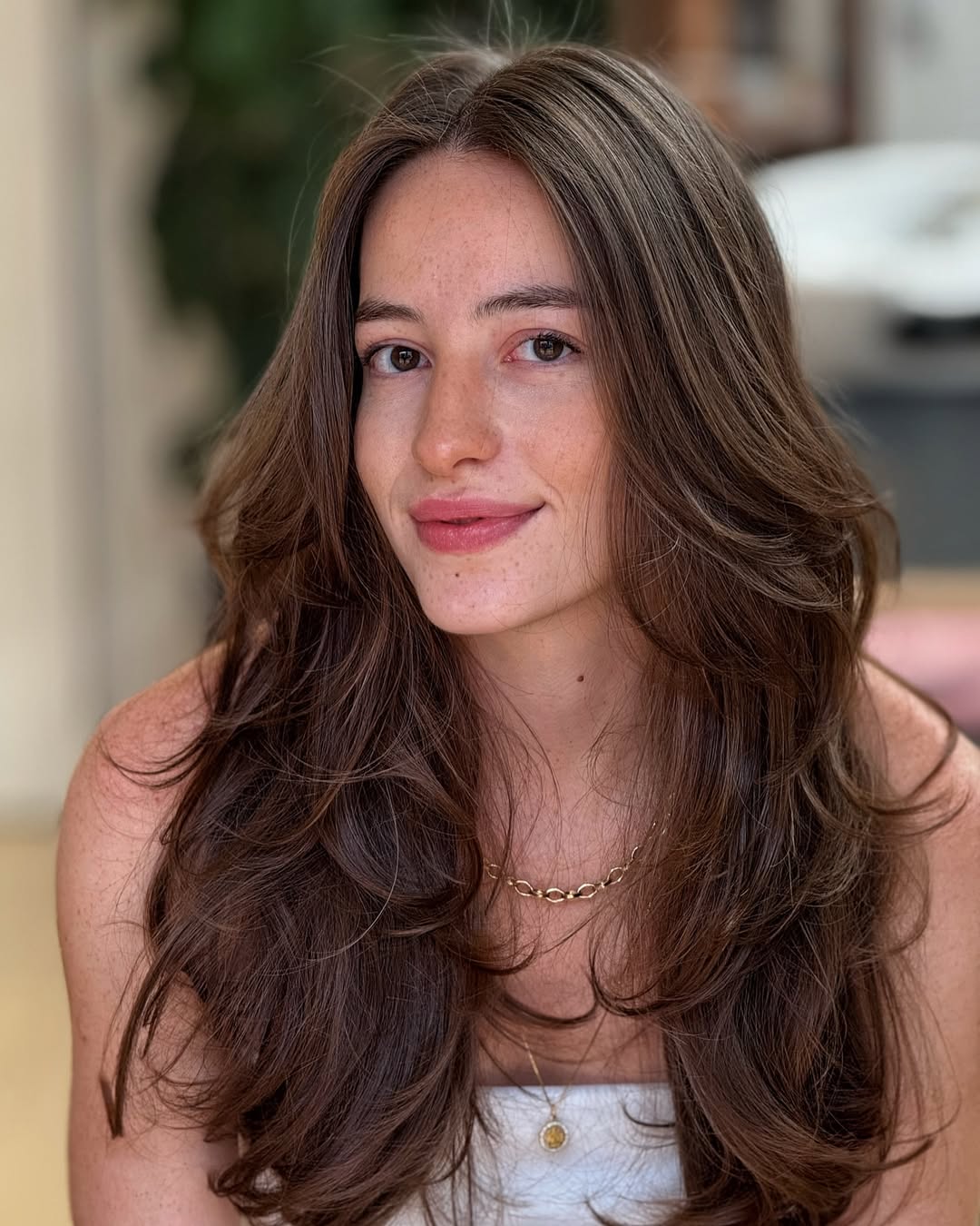 Air-Drying for Butterfly Haircut