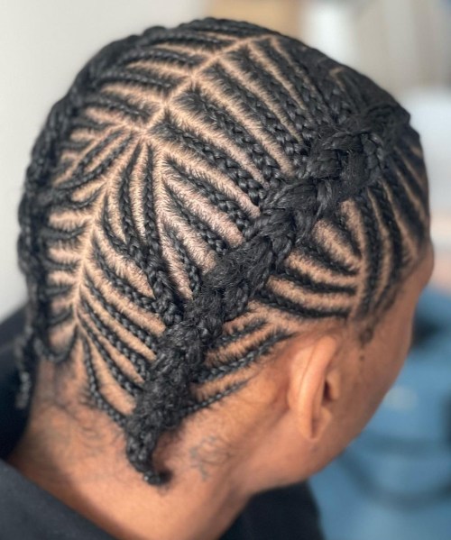 Fishbone Braids for Men Fishbone Braid Style for Men