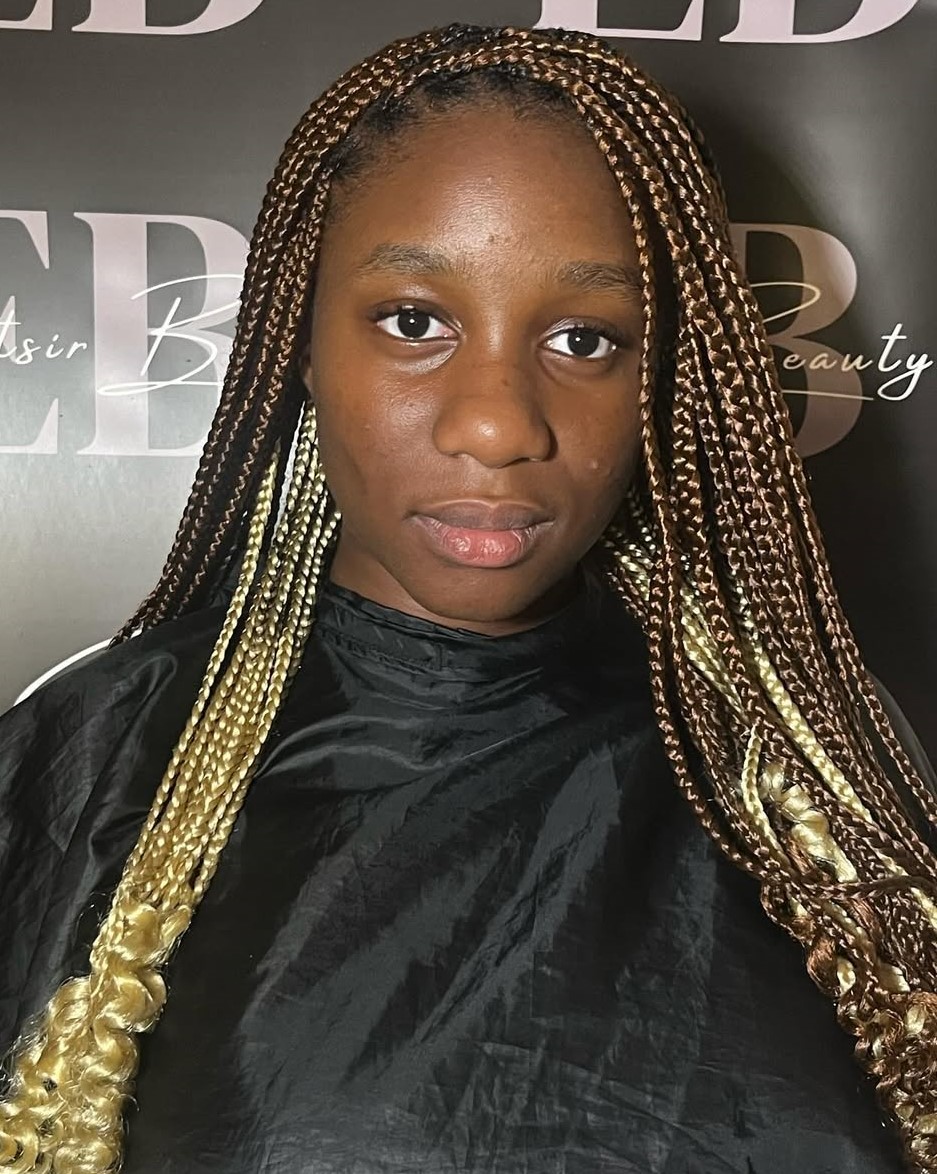 Brown and Blonde Plait Style