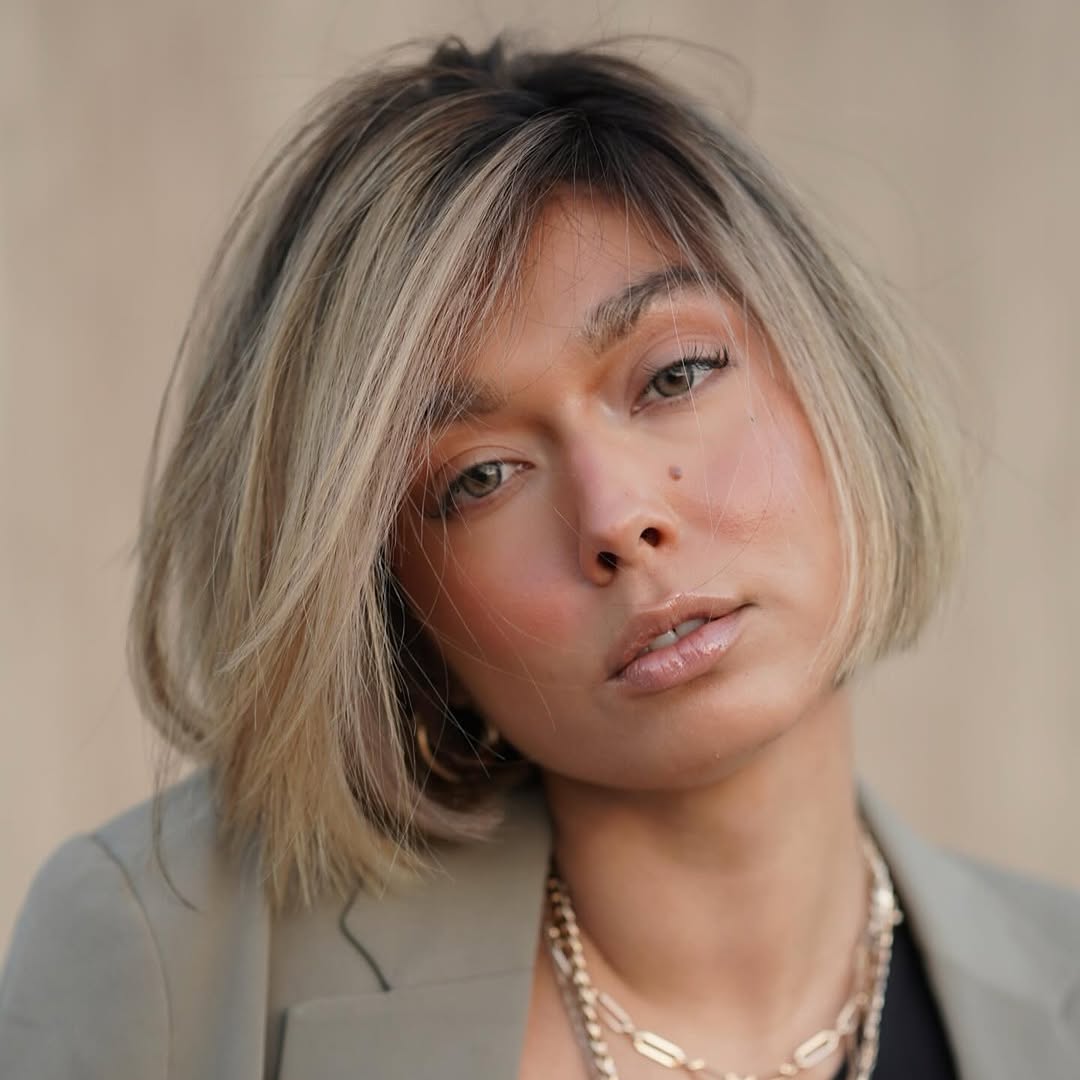 Short Bob for Round and Chubby Faces