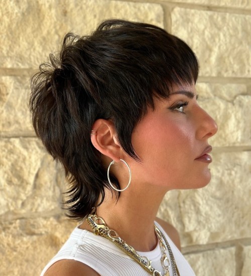 Jaggy Mullet with Side Pieces