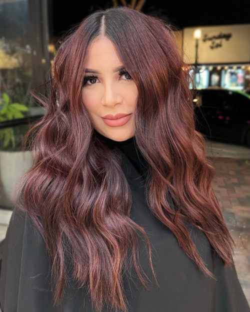 Cool Tone Light Burgundy Auburn Blend