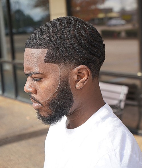 360 Waves and Facial Hairstyle with Line Up