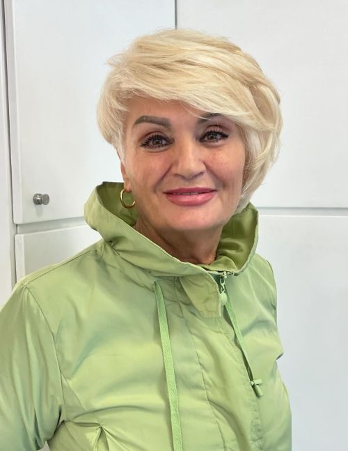 Vanilla Blonde Asymmetric Pixie Bob