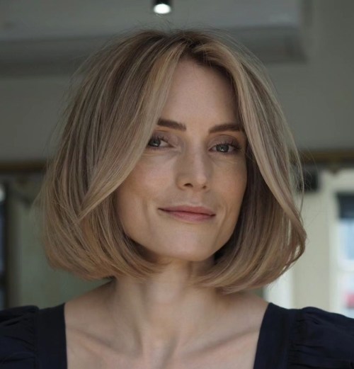 Chic Voluminous Face Framing Bob