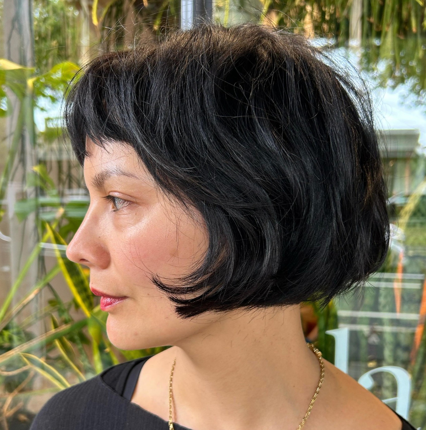 Over Chin-Length French Bob