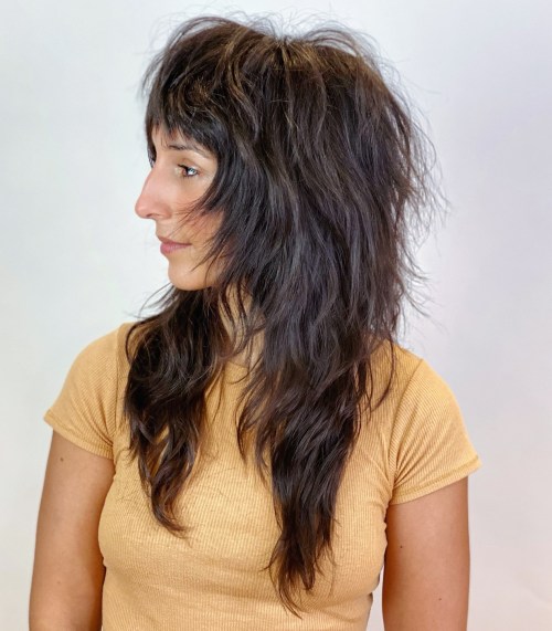 Long Wolf Cut with Feathering