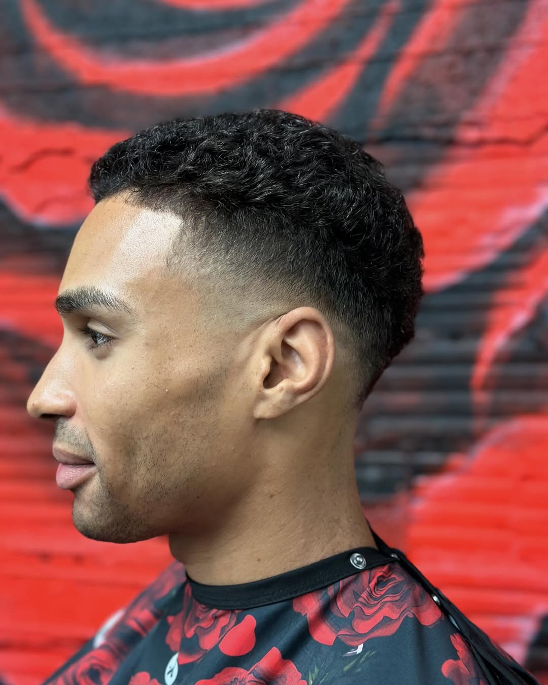 Black Mens Textured Crop