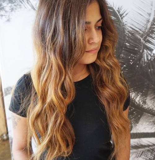 Long Brown Ombre Hair
