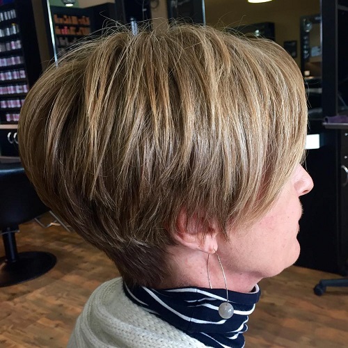 Sassy and Stacked Long Pixie Haircut