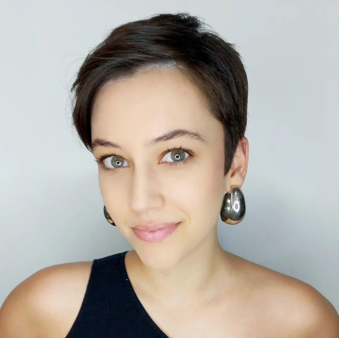 Low Maintenance Side Part Pixie for Fine Hair