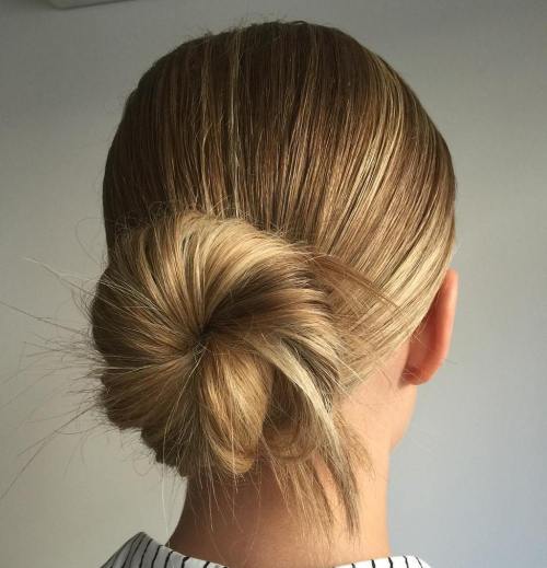 Low Sock Bun Updo
