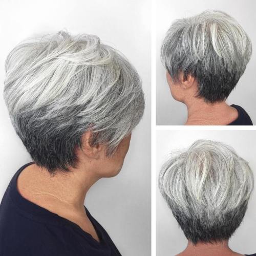 Gray Stacked Pixie Bob