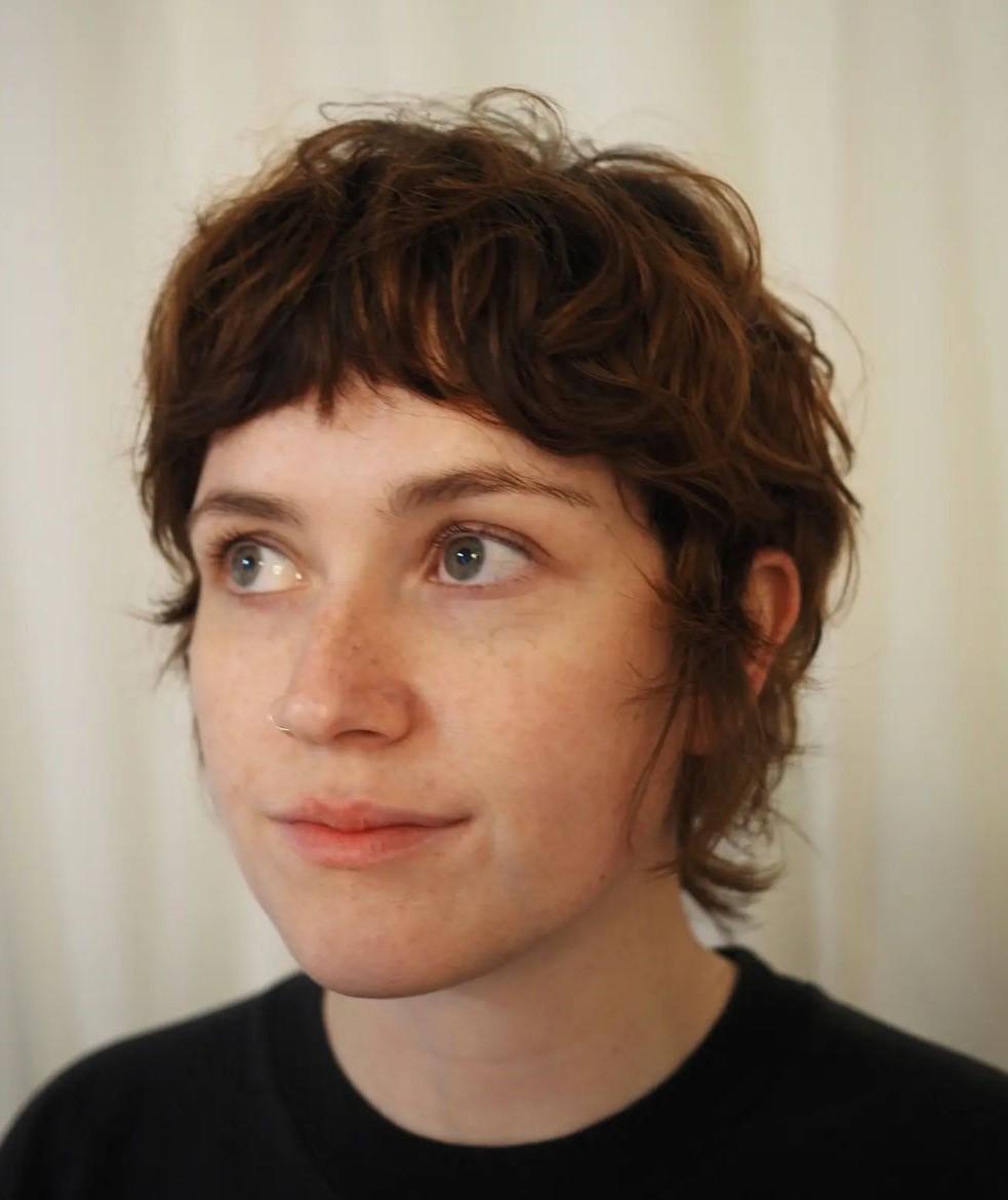 Messy Mullet with Baby Bangs