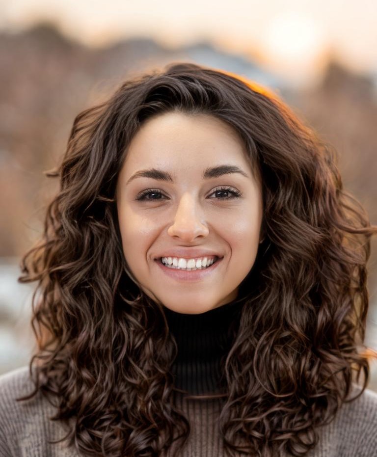 Long Curly Hair Try-on Using AI Hair Changer